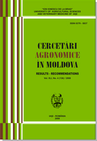 Agronomical Research in Moldavia